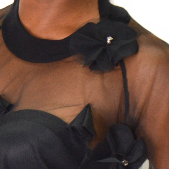 Sweet Flowers Sheer Top - Picture 7 of 7